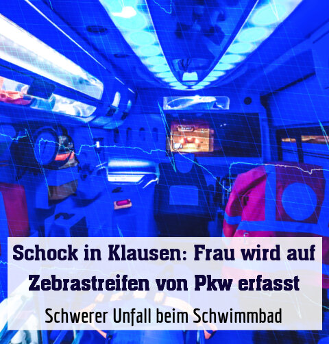Schwerer Unfall beim Schwimmbad