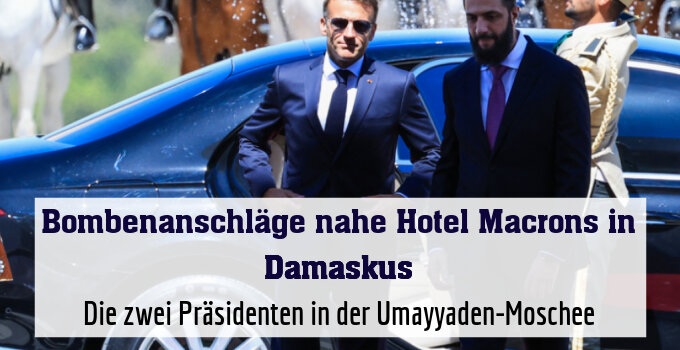 Macron setzte seinen Besuch trotz der Anschläge fort