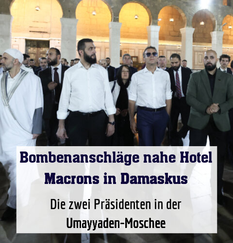 Die zwei Präsidenten in der Umayyaden-Moschee