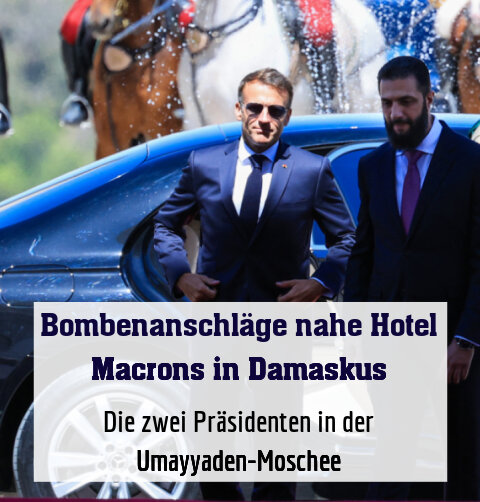 Macron setzte seinen Besuch trotz der Anschläge fort