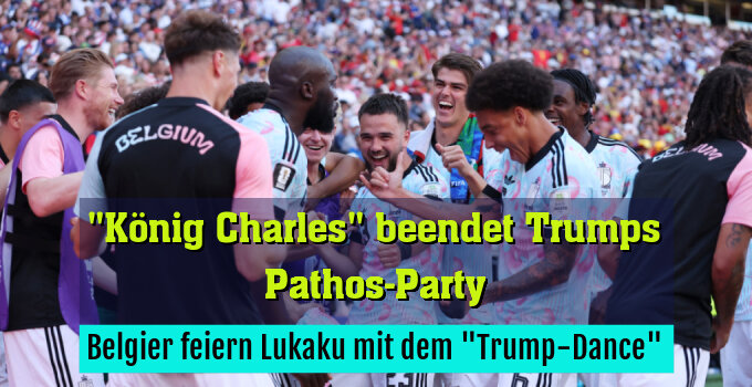 Belgier feiern Lukaku mit dem "Trump-Dance"