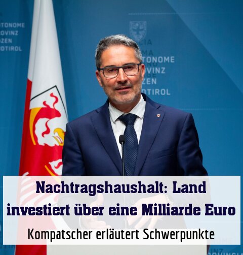 Kompatscher erläutert Schwerpunkte