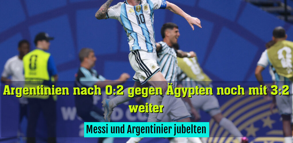 Messi und Argentinier jubelten