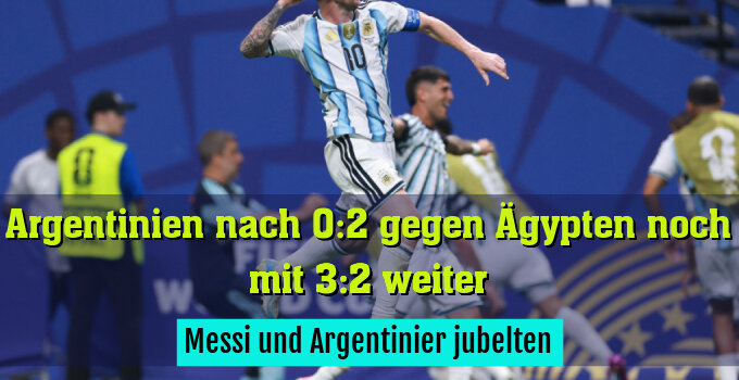 Messi und Argentinier jubelten