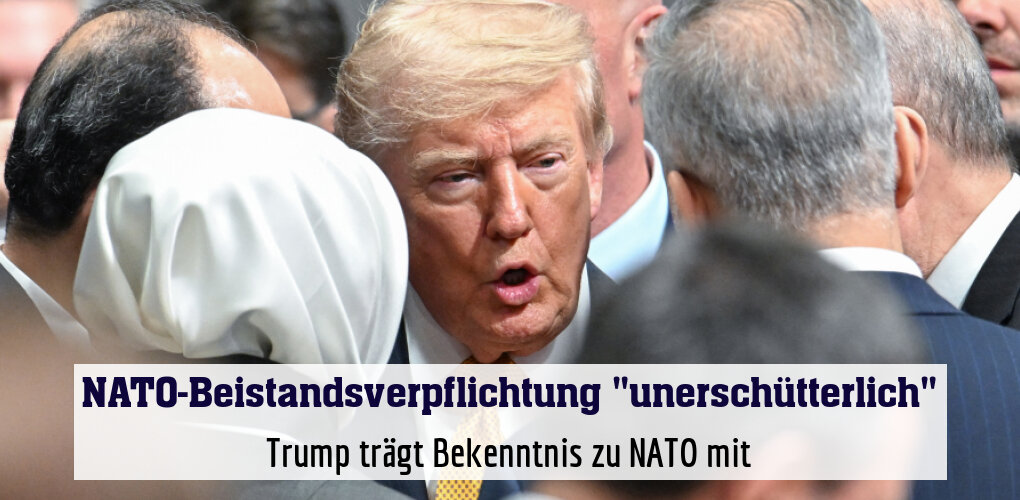 Trump trägt Bekenntnis zu NATO mit