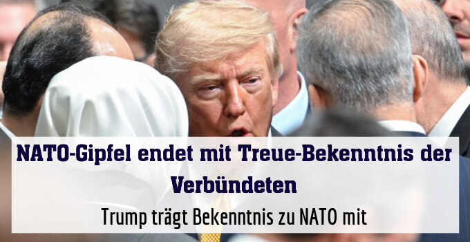 Trump trägt Bekenntnis zu NATO mit