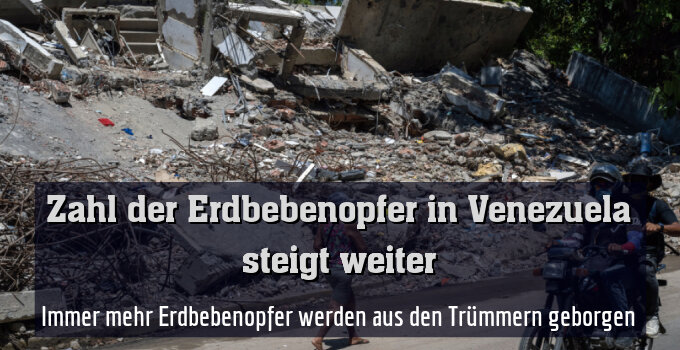 Immer mehr Erdbebenopfer werden aus den Trümmern geborgen