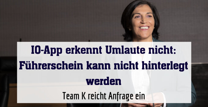 Team K reicht Anfrage ein