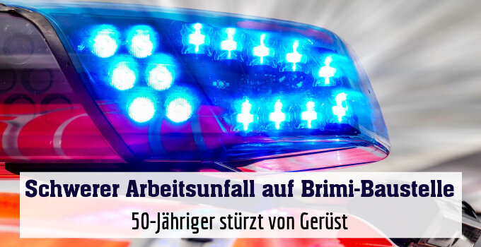 50-Jähriger stürzt von Gerüst