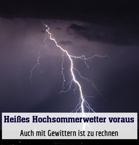 Auch mit Gewittern ist zu rechnen