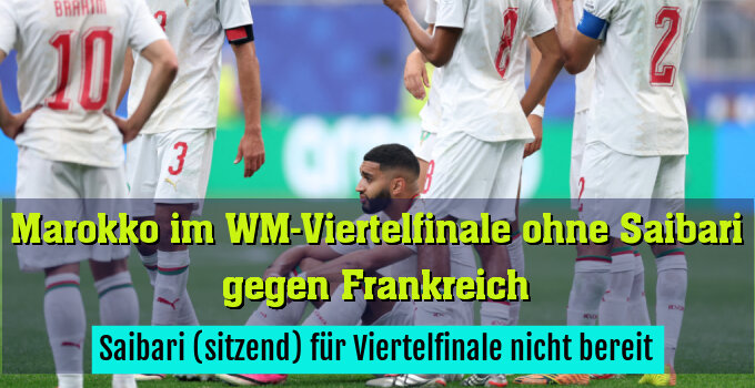 Saibari (sitzend) für Viertelfinale nicht bereit