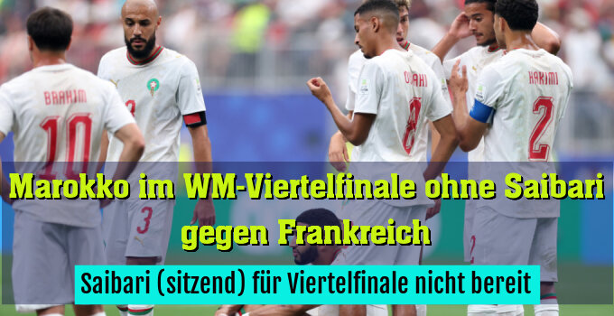 Saibari (sitzend) für Viertelfinale nicht bereit