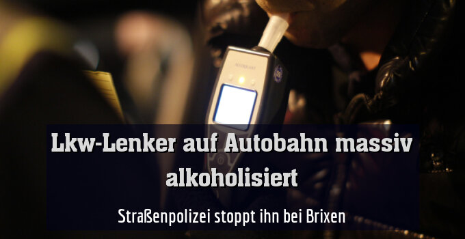 Straßenpolizei stoppt ihn bei Brixen