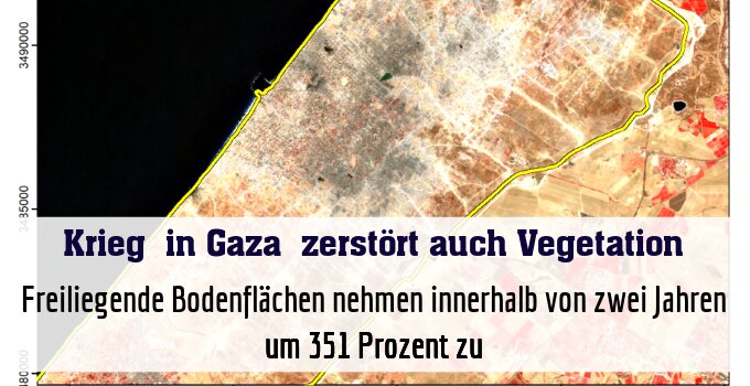 Freiliegende Bodenflächen nehmen innerhalb von zwei Jahren um 351 Prozent zu