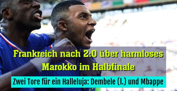 Zwei Tore für ein Halleluja: Dembele (l.) und Mbappe