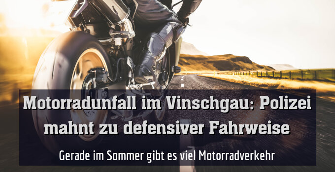 Gerade im Sommer gibt es viel Motorradverkehr