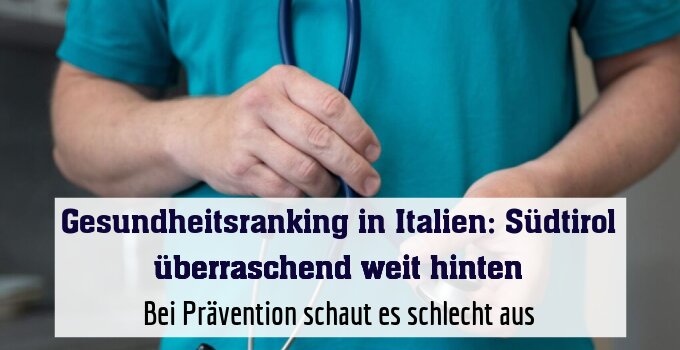 Bei Prävention schaut es schlecht aus