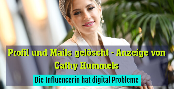 Die Influencerin hat digital Probleme