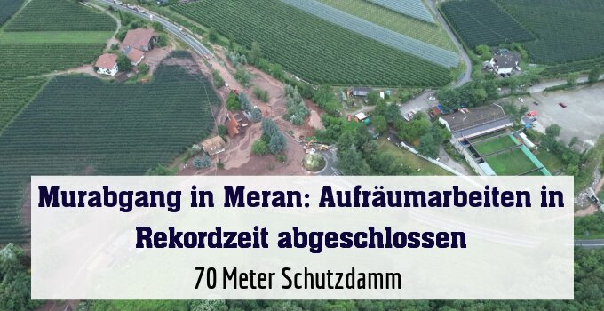 70 Meter Schutzdamm 