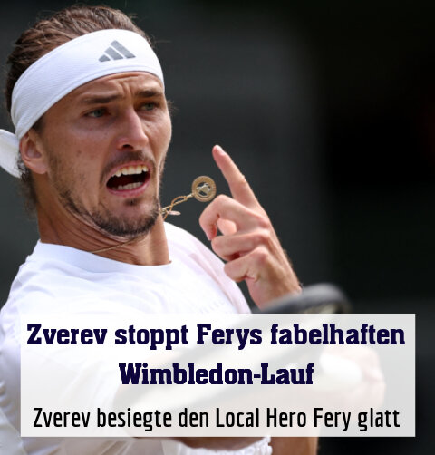 Zverev besiegte den Local Hero Fery glatt