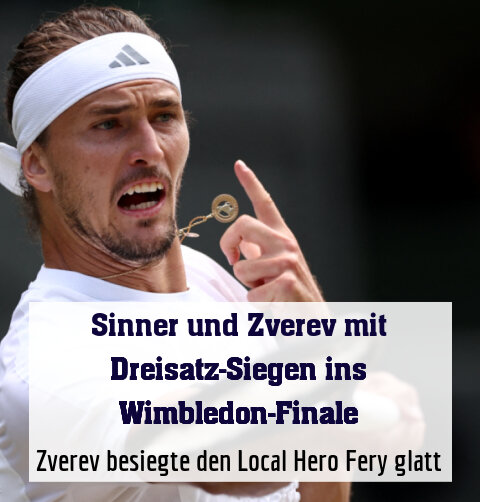 Zverev besiegte den Local Hero Fery glatt