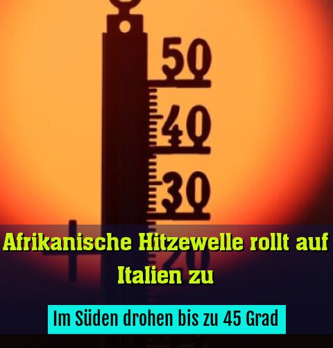 Im Süden drohen bis zu 45 Grad