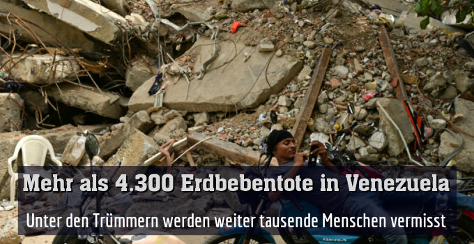 Unter den Trümmern werden weiter tausende Menschen vermisst