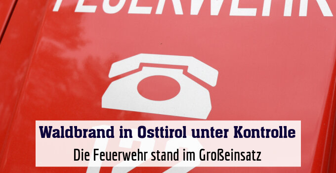 Die Feuerwehr stand im Großeinsatz