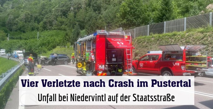 Unfall bei Niedervintl auf der Staatsstraße
