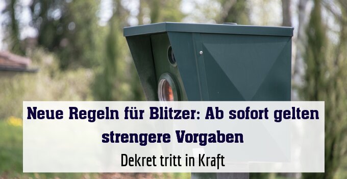 Dekret tritt in Kraft