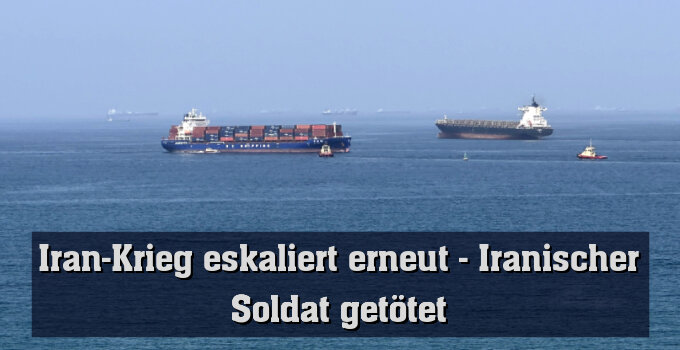 Containerschiffe in der Straße von Hormuz