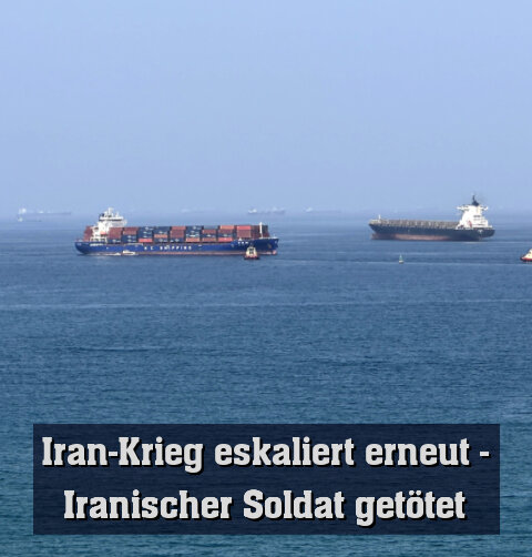 Containerschiffe in der Straße von Hormuz