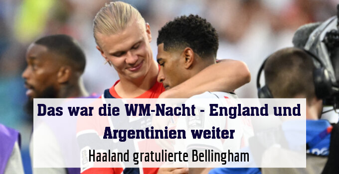 Haaland gratulierte Bellingham