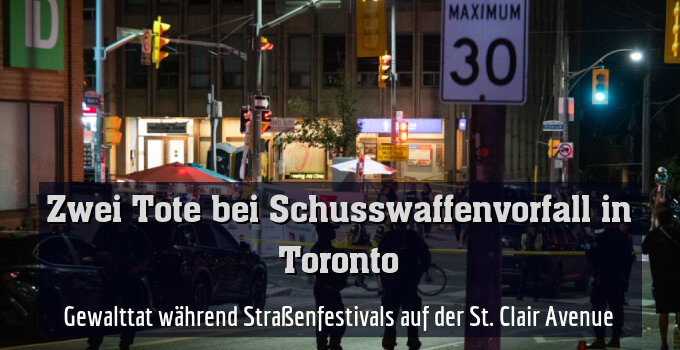 Gewalttat während Straßenfestivals auf der St. Clair Avenue