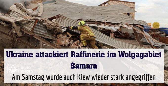 Am Samstag wurde auch Kiew wieder stark angegriffen