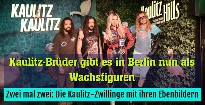 Zwei mal zwei: Die Kaulitz-Zwillinge mit ihren Ebenbildern
