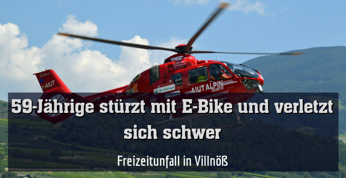 Freizeitunfall in Villnöß