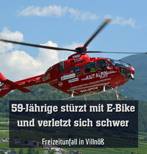 Freizeitunfall in Villnöß