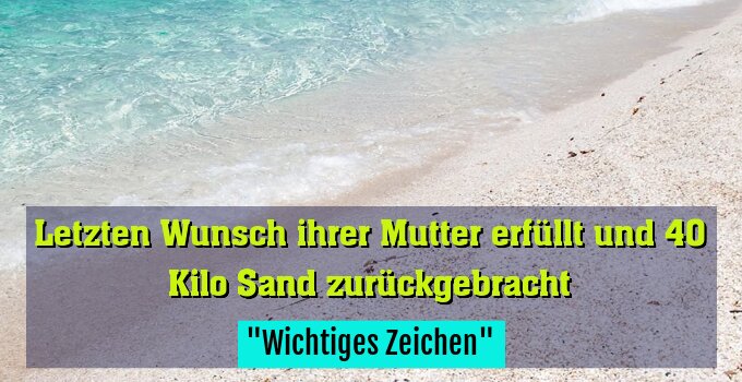 "Wichtiges Zeichen"