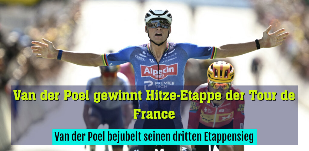 Van der Poel bejubelt seinen dritten Etappensieg