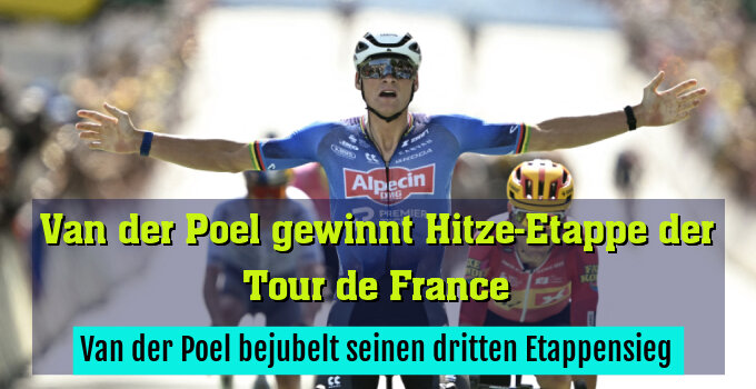 Van der Poel bejubelt seinen dritten Etappensieg