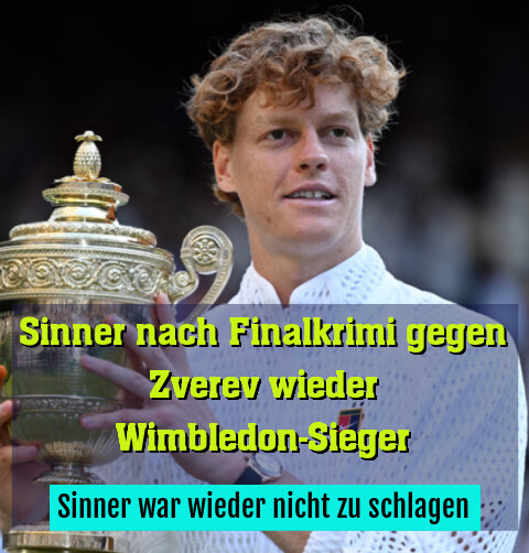 Sinner durfte den Pokal wieder in die Höhe stemmen