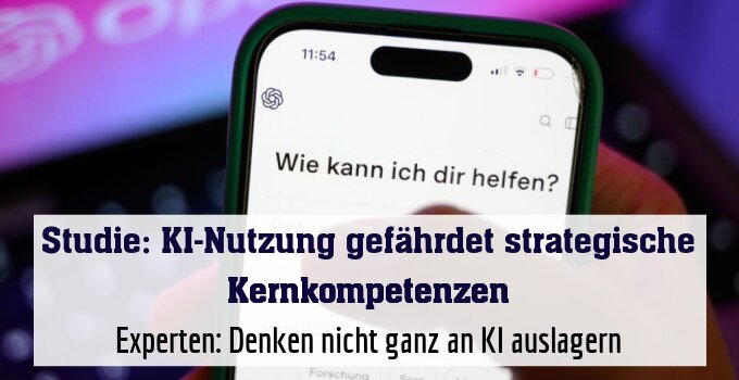 Experten: Denken nicht ganz an KI auslagern