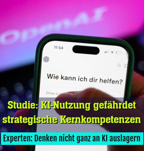 Experten: Denken nicht ganz an KI auslagern