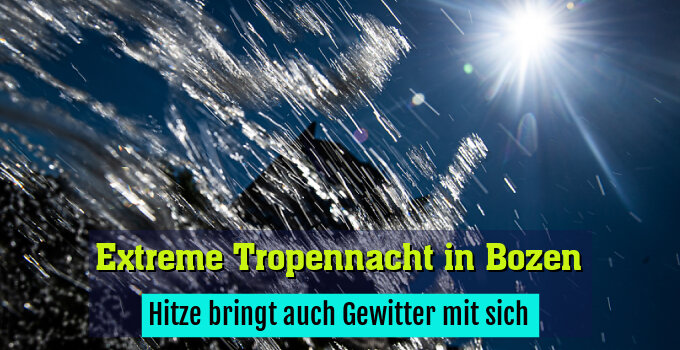 Hitze bringt auch Gewitter mit sich