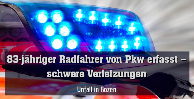 Unfall in Bozen