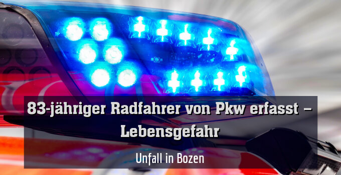 Unfall in Bozen