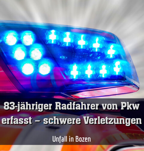 Unfall in Bozen
