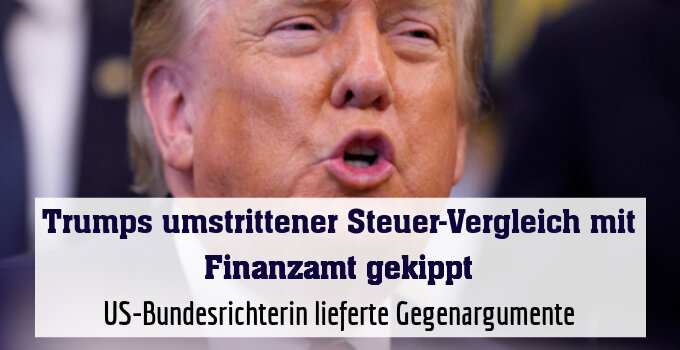 US-Bundesrichterin lieferte Gegenargumente