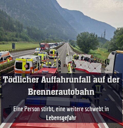 Eine Person stirbt, eine weitere schwebt in Lebensgefahr